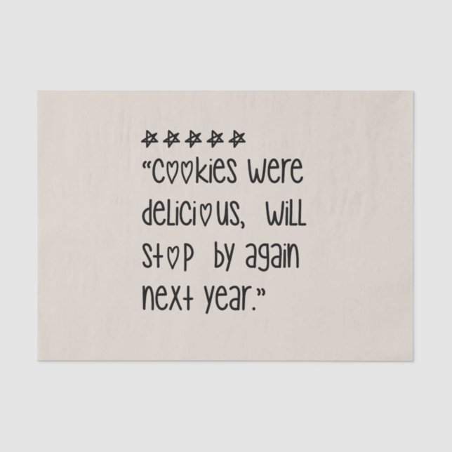 Cookies were delicious seidenpapier (Vorderseite)