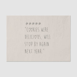 Cookies were delicious seidenpapier