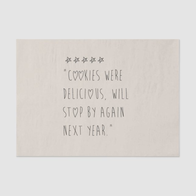 Cookies were delicious seidenpapier (Vorderseite)