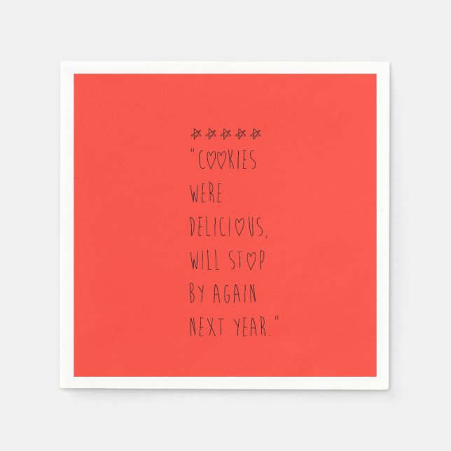 Cookies were delicious serviette (Vorderseite)