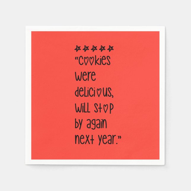 Cookies were delicious serviette (Vorderseite)