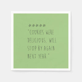 Cookies were delicious serviette