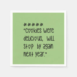 Cookies were delicious serviette