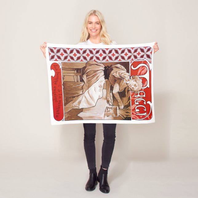 Cooking, Alphonse Mucha Fleecedecke (Beispiel)