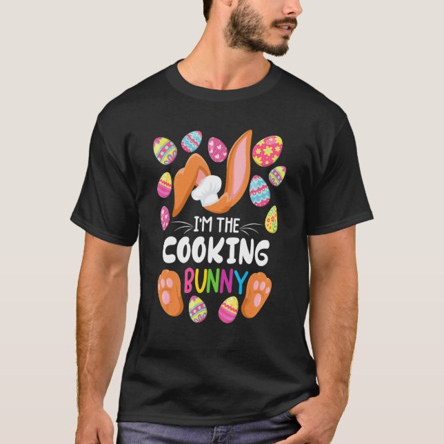 Cooking Bunny I Family Matching Osterfest Party Ou T-Shirt (Vorderseite)