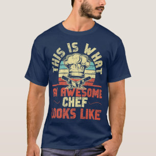 Cooking Cook Retro Vintag Kitchen Koch Das ist der T-Shirt