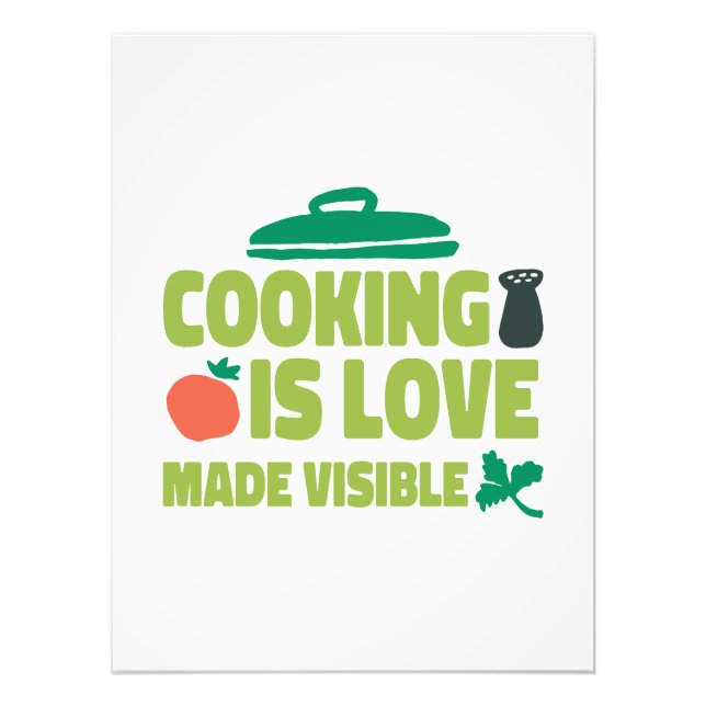 Cooking Is Love Made Vue Fotodruck (Vorne)