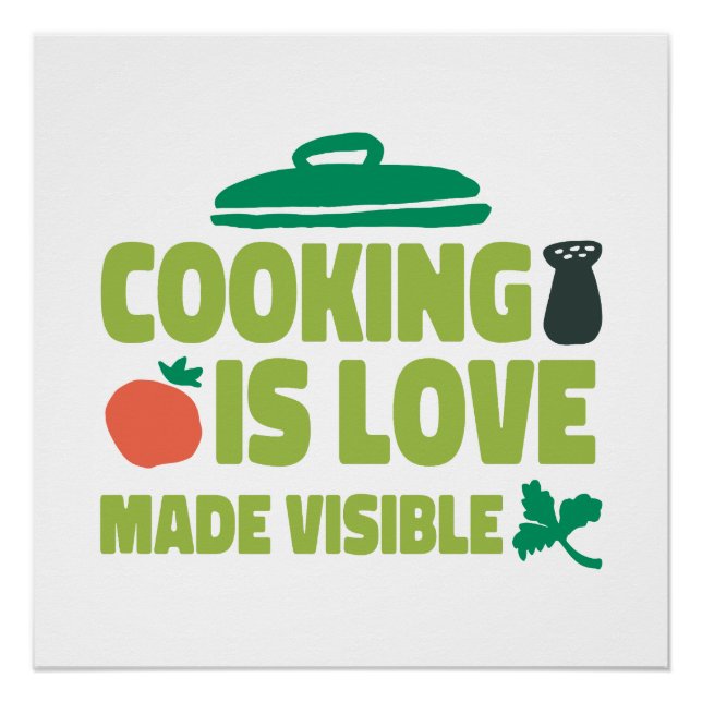 Cooking Is Love Made Vue Poster (Vorderseite)