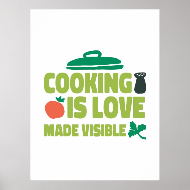 Cooking Is Love Made Vue Poster (Vorne)