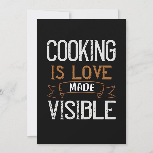 Cooking Is Love Made Vue Save The Date (Vorderseite)