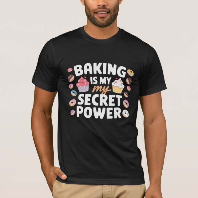 Cooking Is My Favorite Hobby Culinary Typography T-Shirt (Vorderseite)