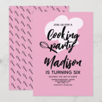 Cooking Koch Baker Geburtstagsparty Pink