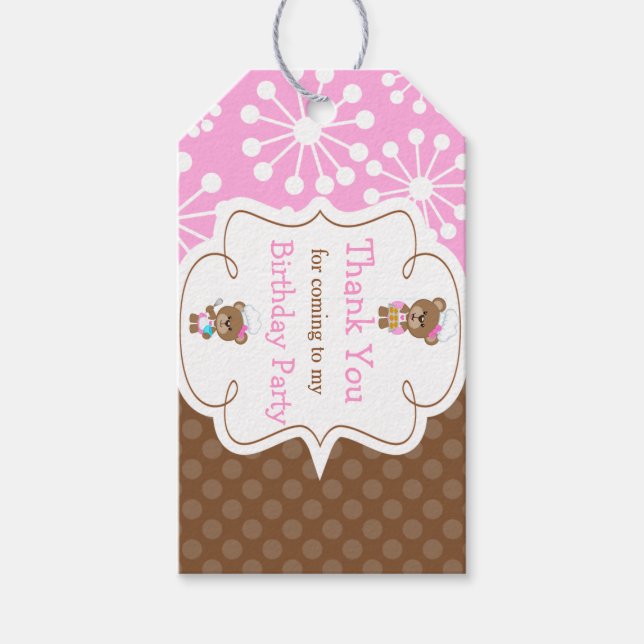 Cooking Koch Bears Vielen Dank Geschenkanhänger (Vorderseite)