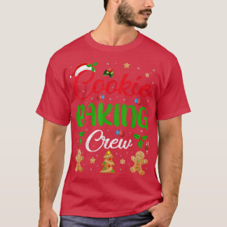 Cooking Lover Xmas Pajama Funny Cookie Baking Crew T-Shirt