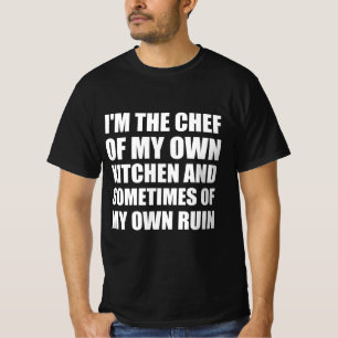 Cooking-lustiges Zitat T-Shirt