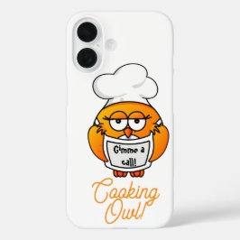 Cooking Owl - Gimme a call iPhone 16 Hülle