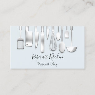 Cooking Personal Koch Restaurant Blue Catering Visitenkarte