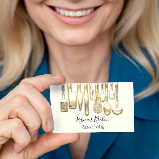 Cooking Personal Koch Restaurant Golden Knides Visitenkarte (Von Creator hochgeladen)