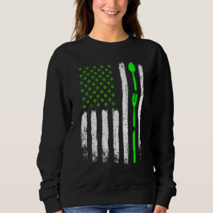 Cooking St Patrick's Day Vintag Irish American Fl Sweatshirt