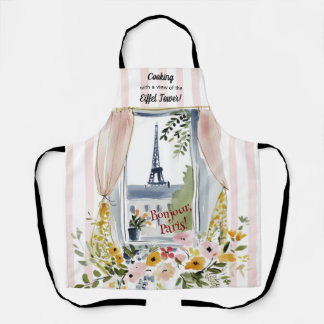 Cooking with a view of the Eiffel Tower Schürze