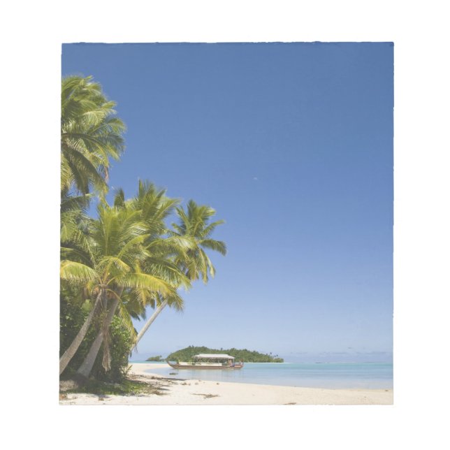 Cookinseln, Aitutaki. Kanufahrt nach Polynesien Notizblock (Vorderseite)