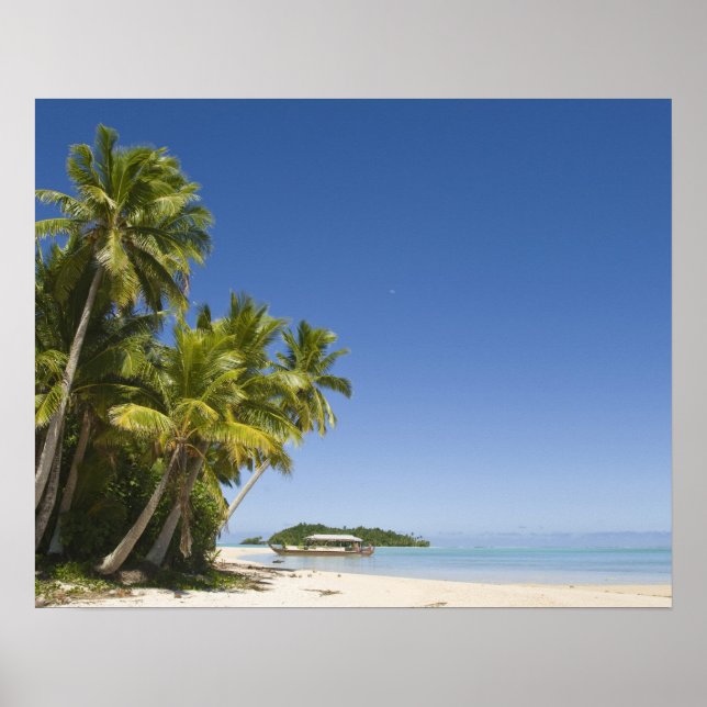 Cookinseln, Aitutaki. Kanufahrt nach Polynesien Poster (Vorne)