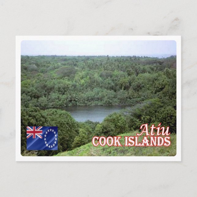 Cookinseln - Atiu - Postkarte (Vorderseite)