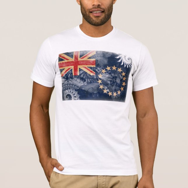 Cookinseln-Flagge T-Shirt (Vorderseite)
