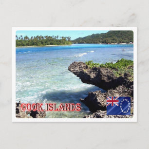 Cookinseln - Rarotonga Beach - Postkarte