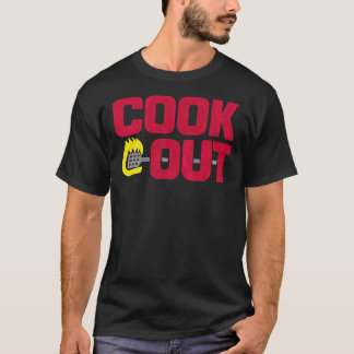 Cookout - Vintage Chalk Textur - Rot & Amp; Grau C T-Shirt