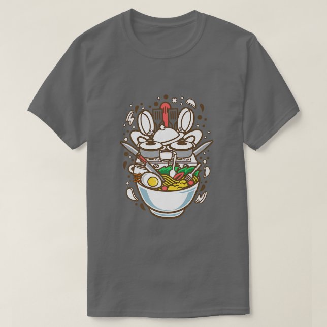 COOKRAMEN, DIESES SHIRT IST GROSS FÜR JEDEN RAMEN  (Design vorne)