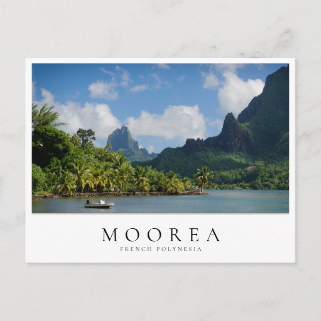 Cook's Bay, Moorea in French Polynesia Postkarte (Vorderseite)