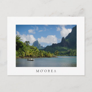 Cook's Bay, Moorea weiße Textkarte Postkarte