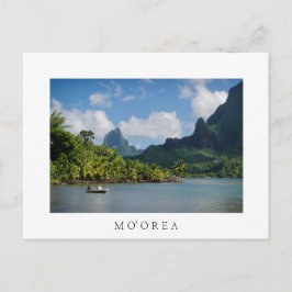 Cook's Bay, Moorea weiße Textkarte Postkarte