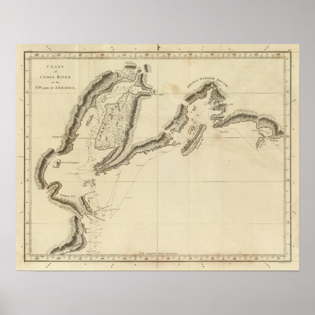 Cooks River, Alaska Poster (Vorne)