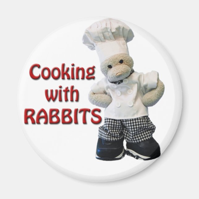 CookwifRabbits Kühlschrankmagnet Magnet (Vorne)