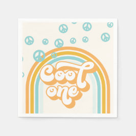 Cool 1 Retro Boy 1. Geburtstag Serviette