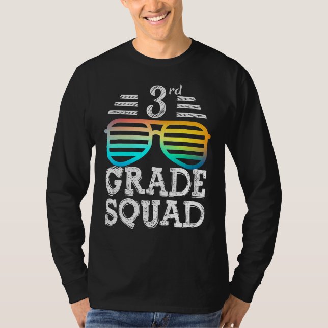 Cool 3rd Grade Squad Team Back To School Graduatio T-Shirt (Vorderseite)