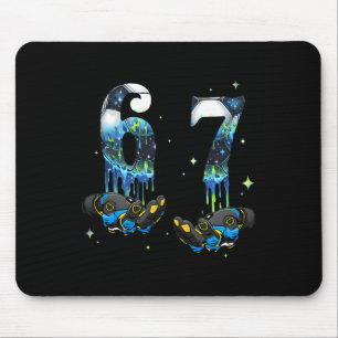 Cool 67 Six Seven Meme Fußball Drip Jungen K Mousepad