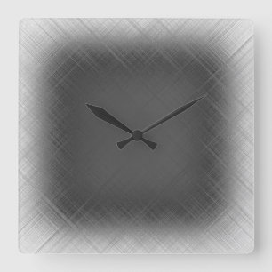 COOL Abstract Black and White Quadratische Wanduhr