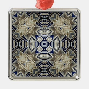 Cool Abstrakt Silbernes Ornament