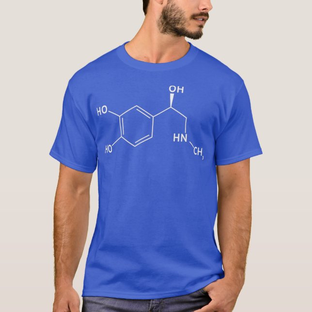 Cool Adrenalin Chemical Molecule Chemitry T-Shirt (Vorderseite)