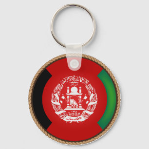 Cool Afghanistan Flag Seal Schlüsselanhänger