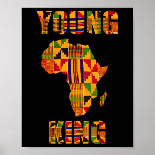 Cool African Kente Art Men Boys Kinder Afrikaner A Poster