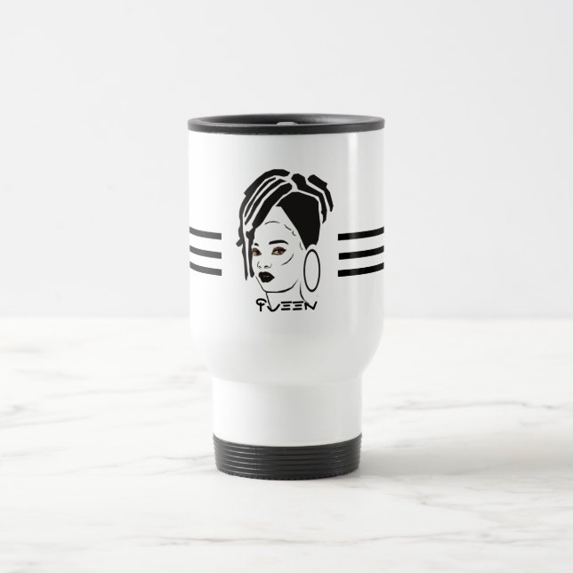 Cool African Queen Travel Mug Reisebecher (Mittel)