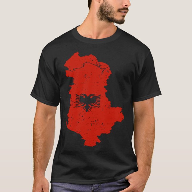 Cool Albania Double Head Eagle Shqiponja For Alban T-Shirt (Vorderseite)