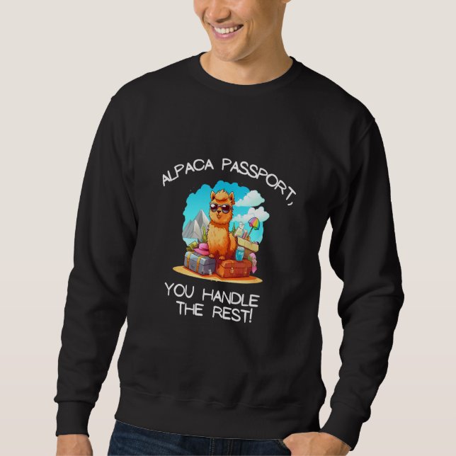 Cool Alpaca Passport, You Handle the Rest Tee Men  (Vorderseite)