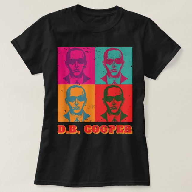 Cool als Db Cooper Pop Art 1971 Retro Skyjacking H T-Shirt (Design vorne)