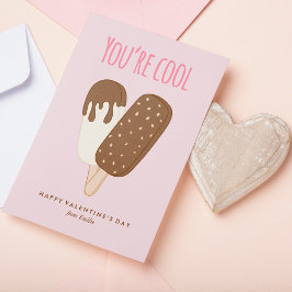 Cool als Eiscreme Kinder Klassenräume Valentine Mitteilungskarte