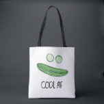 Cool als Gurke "Cool AF" Wasserfarbe<br><div class="desc">Bleibe cool als Gurke in dieser lustigen Tasche. Aquarellkunst für Sie! Karo meinen Shop für weitere Designs!</div>